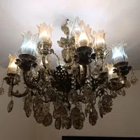 لوستر برنجی ۱۶شاخه