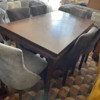 میز ناهار خوری ۶ نفره سالم  درحد نو چوبش راش|میز و صندلی غذاخوری|رباط‌کریم, رباط‌کریم|دیوار