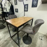 میز تحریر فلزی و چوبی