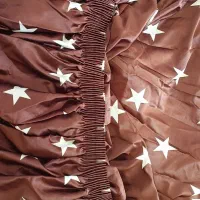 پرده ساتن پُر چین جنس درجه یک ضخیم و خیلی سنگین