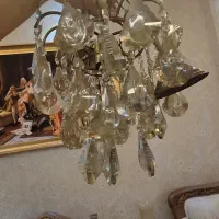 دو عدد لوستر تک شعله کریستالی