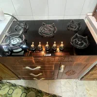 اجاق گاز همراه با کابینت زیر