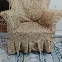 روکش مبل پارچه‌ای 9 نفره سالم وتمیز