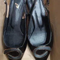 بوت چرم ساق بلند ۴۱ ۴۲  مجلسی مشکی سایز ۴۰ ۴۱ نو