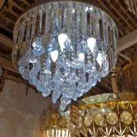 لوستر  طلایی و نقرای