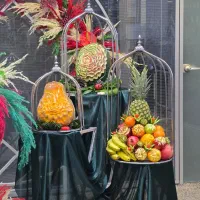 میوه ارایی حکاکی هندوانه سفره یلدا