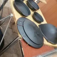 ساچ دیگ چدنی لبه داردسته سرخود|ظروف پخت‌وپز|مشهد, خین عرب|دیوار