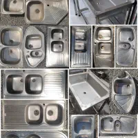 سینک ظرفشویی تک لگن و دولگن و آبچکان استیل