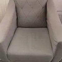 مبل طوسی دو رنگ هفت نفره میز غذاخوری ناهارخوری6نفر|مبلمان خانگی و میز عسلی|شاهینشهر, امیرکبیر|دیوار