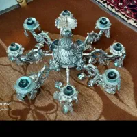 لوستر برنزی ۸ شاخه ۲ عدد|لوستر و چراغ آویز|تبریز, |دیوار