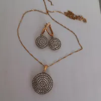 نیم ست گردنبند و گوشواره