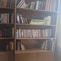 کتابخانه چوب گردو یک جفت|کتابخانه، شلف، قفسه‌های دیواری|تهران, قلهک|دیوار