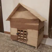 کلبه چوبی نگهداری گربه سگ خرگوش|لوازم جانبی حیوانات|کرمانشاه, |دیوار