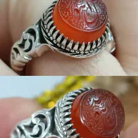 انگشتر کلکسیونی عقیق یمنی کهنه خطی باباقوری|جواهرات|تبریز, |دیوار