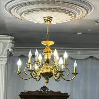 لوستر آبکاری طلا ۲۴ عیار|لوستر و چراغ آویز|مشهد, گلبرگ شمالی|دیوار