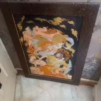 قاب مس دور چوب بسیارزیبا بزرگ وساعت بزرگ برند تارا|تابلو، نقاشی، عکس|تهران, مینای جنوبی|دیوار