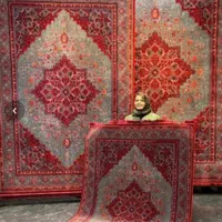 فرش مّشاهیر فرش بزرگان ۱۵۰۰ شانه مدل هارمونی|فرش|شیراز, فرهنگیان|دیوار