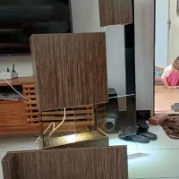 شلف دیواری تی وی دکوری...|کتابخانه، شلف، قفسههای دیواری|ملارد, |دیوار