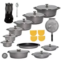 قابلمه ۳۳ پارچه ام جی اس کاملا نو|ظروف پختوپز|اصفهان, نقش جهان|دیوار