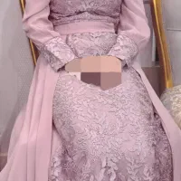 پیراهن حنابندان جنس گیپور و کرپ جنس خوب.