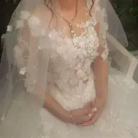 لباس عروس گلی