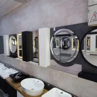 آیینه تاچدار /دفرمه/فریم استیل|لوازم سرویس بهداشتی|تهران, خلیج فارس|دیوار