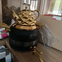 کتری وقوری مشگی طلایی کارتن دار مناسب جهیزیه