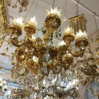 انواع لوستر برنزی الیاژی پروفیلی