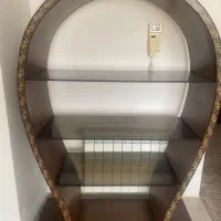 بوفه ویترینی چوب گردو