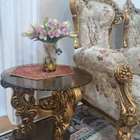 (مبل سلطنتی در حد نو )با تخفیف ویژه  درجه یک|مبلمان خانگی و میز عسلی|آستانه اشرفیه, |دیوار