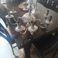 لوستر ۸ شاخه نقره ای