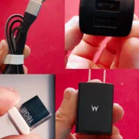 شارژر اصلی موتورولا و سیم فابریک شارژر (نو)