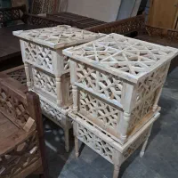 عسلی و جلو مبلی سنتی .گرهچینی|مبلمان خانگی و میز عسلی|تهران, میدان میوه و تره‌بار مرکزی|دیوار