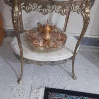 میز سماور برنز با سنگ های مرمر|بوفه، ویترین، کنسول|قرچک, میرزائی شمالی|دیوار