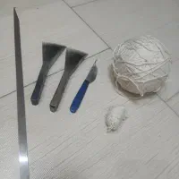 دفتینه و قلاب و پودکش و نخ مرینوس