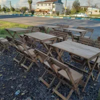 ست تاشو چوبی شیک و کم جا