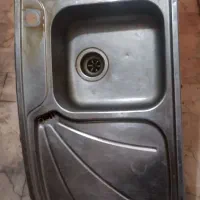 سینک استیل تو کار اخوان  دو لگنه.  ۱۲۰ در ۶۰ محکم