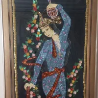 تابلو پولک دوزی شده