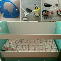 لوازم کودک دوچرخه و تختخواب