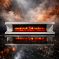 میز تلویزیون شومینه ای