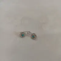 گوشواره نقره کار ملیله اصفهان کد ۵۲۸