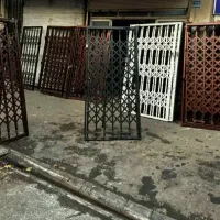 درب حفاظ اکاردیونی سایز ۱۱۰×۲۱۰تسمه۲/۵فول۵گل۳گل