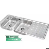 سینک نگین الماس با عمق۲۱ ورق ضخیم کدsa23