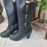 پوتین چرم ساق بلند