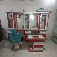 اینه وکنسول آرایشگاه زنانه باصندلی