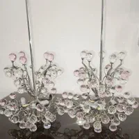 دو عدد لوستر زیبا (گوی کریستالی)|لوستر و چراغ آویز|قم, انسجام|دیوار