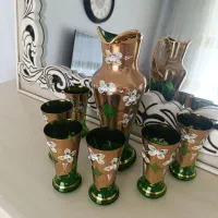 پارچ و لیوان اگرمن اصل|کلکسیون اشیاء عتیقه|قزوین, |دیوار