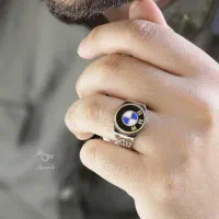 انگشتر نقره طرح bmw