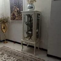 ویترین تمام چوب راش درحد نو نو مناسب برای جهیزیه|بوفه، ویترین، کنسول|فولادشهر, مسکن مهر فولادشهر|دیوار