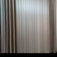 پرده مخمل کرم پرده گونی بافت طوسی